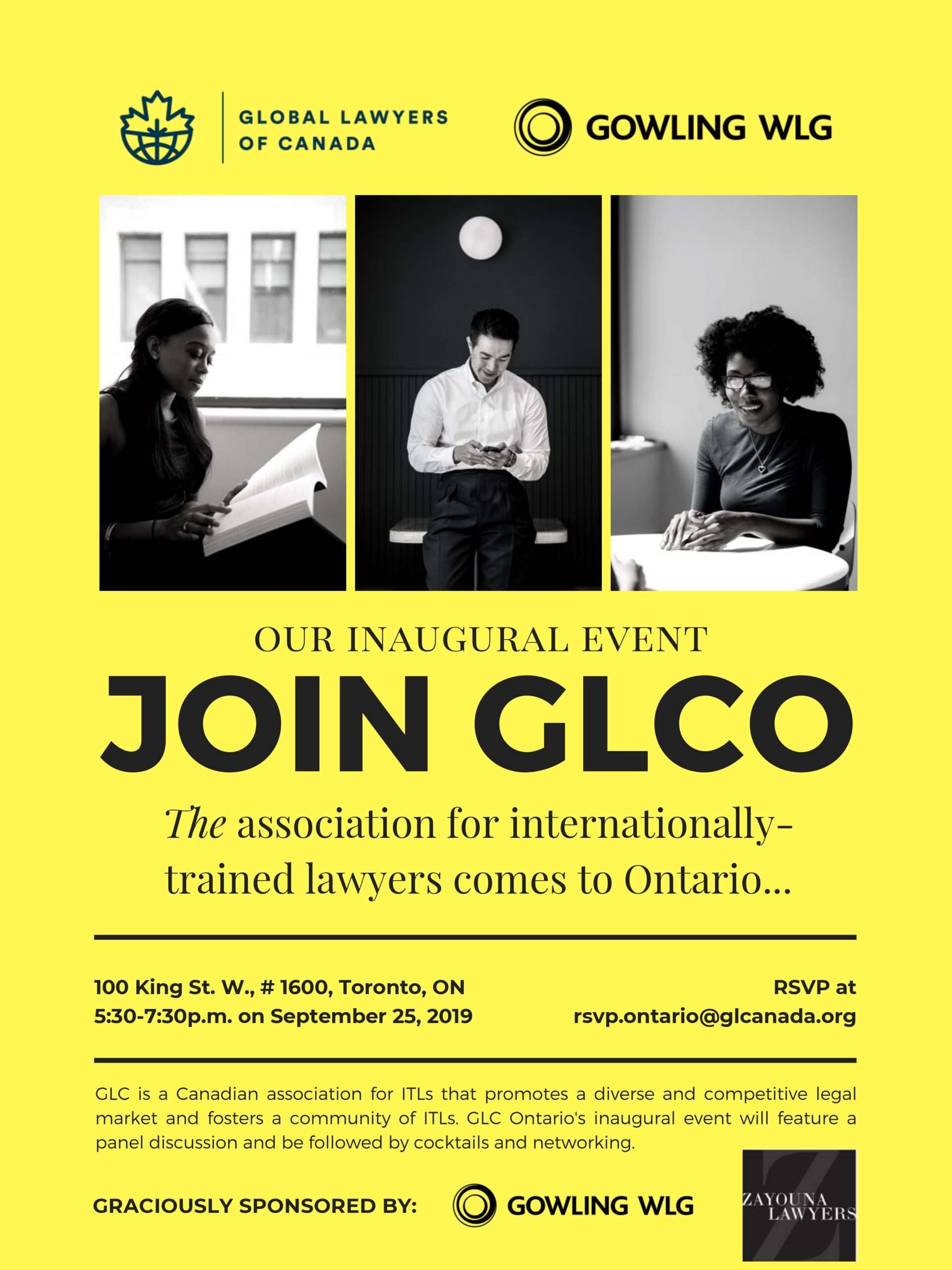 GLC is launching in Ontario, we look forward to meeting you there!