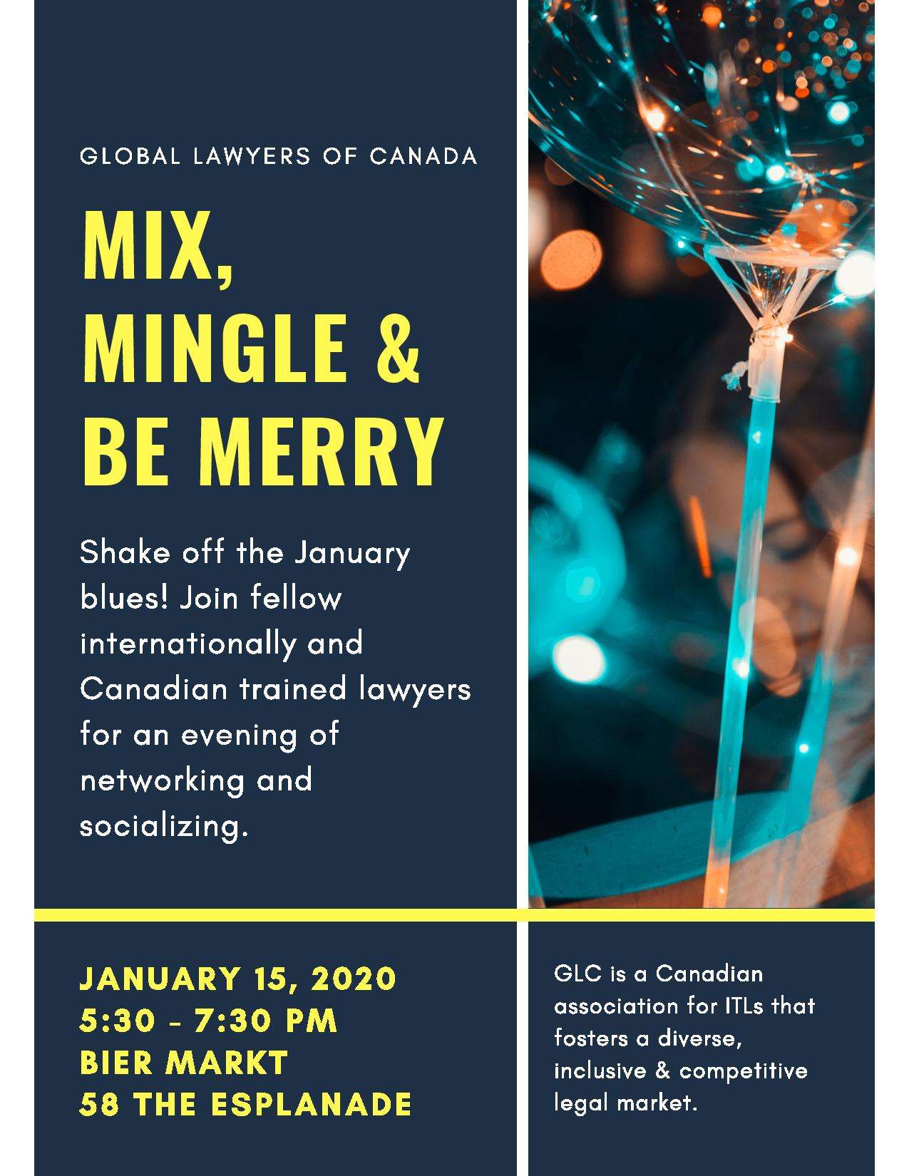Mix, Mingle & Be Merry with GLC Ontario