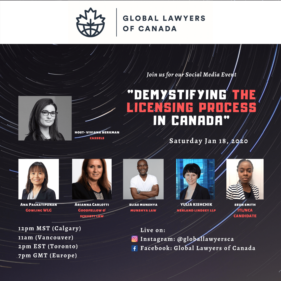 Social Media Event – “Demystifying the Licensing Process in Canada”